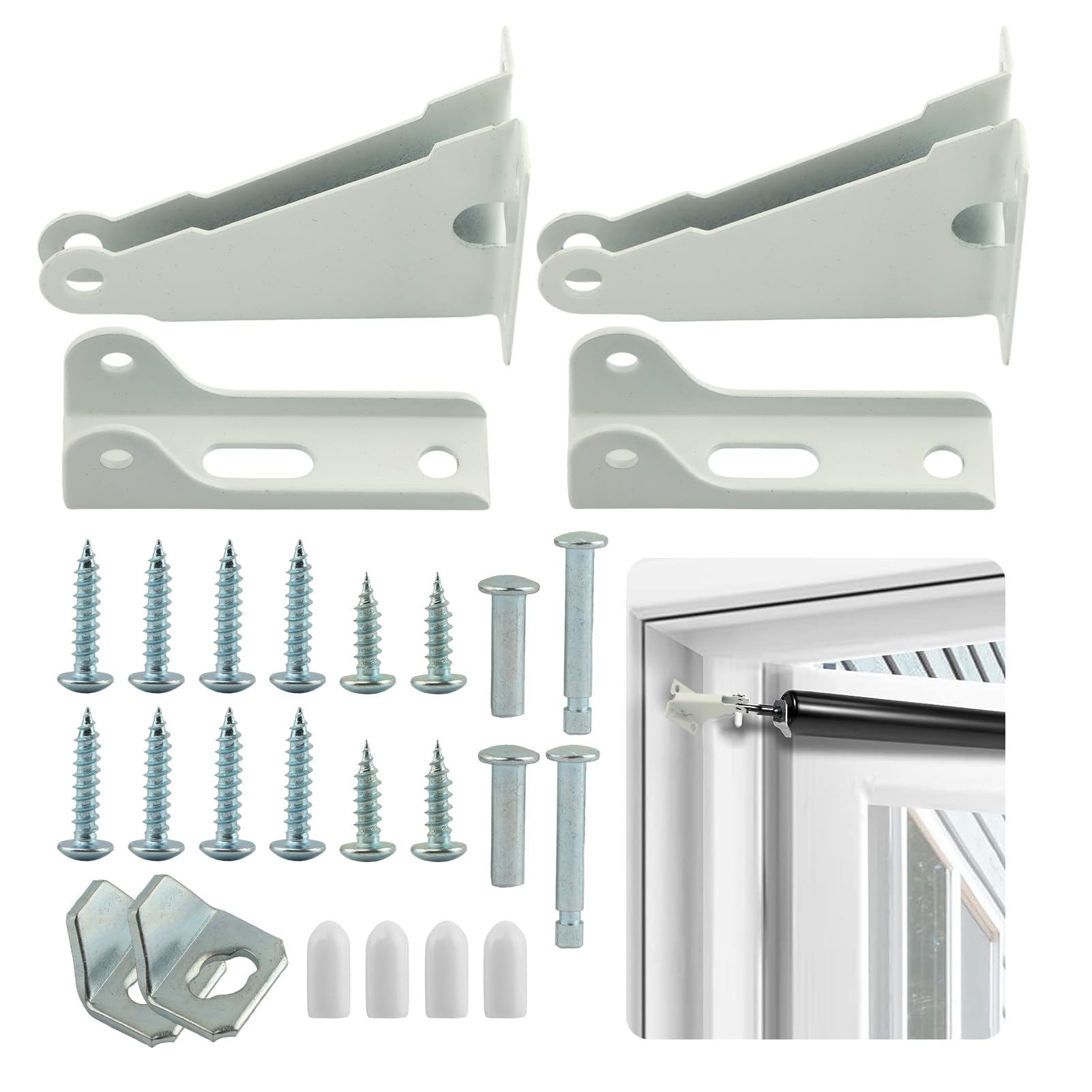 2Sets Screen Door Closer Kit, Storm Door Closer, Storm Door Closer
