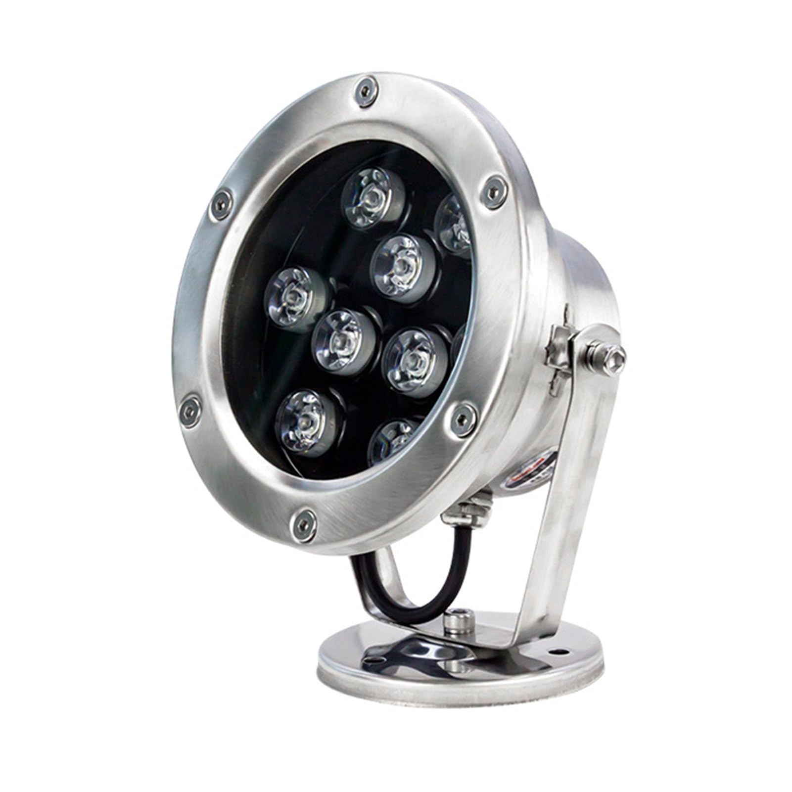 tyfuture Submersible LED Underwater Light Underwater Spot Lights IP68 Waterproof Fountain Light Low Voltage AC12/24V Pond Light for Home Garden Waterfall Patio Pool Area Lighting (Color : White, Siz