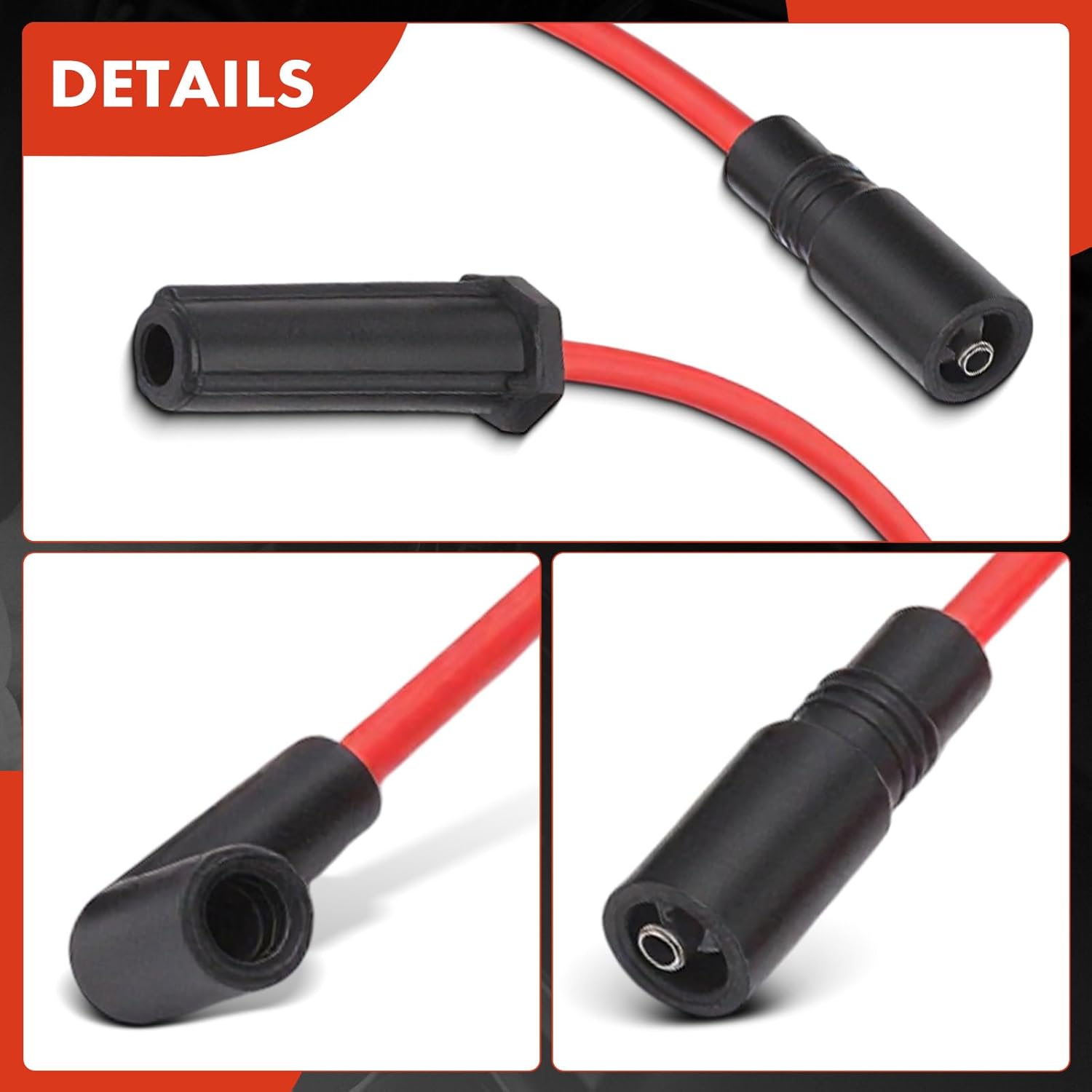 A-Premium 7 PCS Spark Plug Wires Compatible with Chevrolet Silverado 1500, Blazer, Astro, C1500, Express 1500, K1500, P30, S10 & GMC Sierra 1500, C1500, Jimmy & Oldsmobile Bravada & Isuzu Hombre