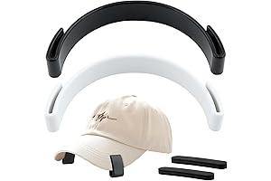 Baseball Hat Brim Shaper, 2PCS Hat Curve Band + 4PCS Adhesive Pad Set