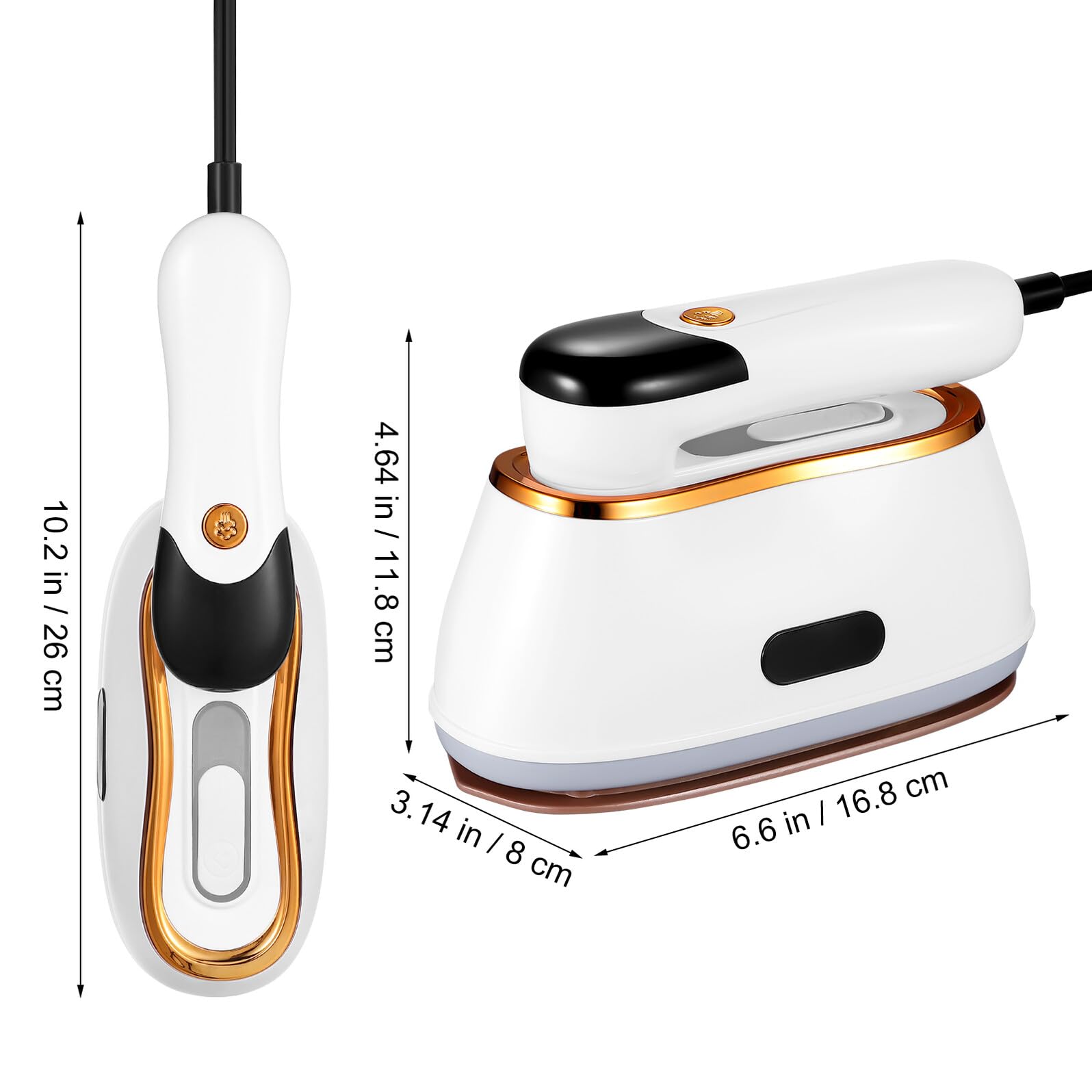 SHINEOFI Plancha de Vapor Portátil para Viaje con Mango Rotatorio Calentamiento Rápido Modos para Prendas Diseño Compacto Fugas para Viajeros