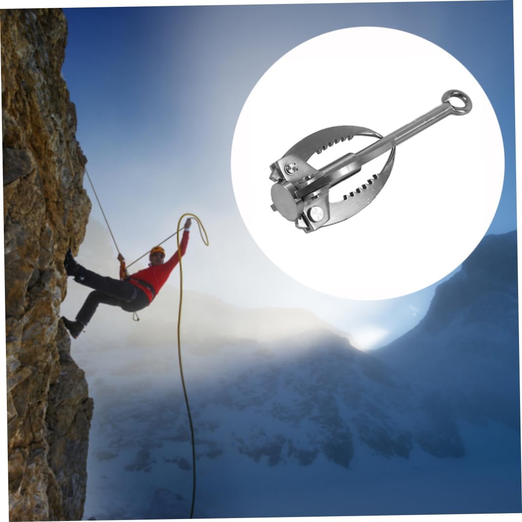Grappling Hook, Stainless Steel Folding Grappling Hook Rock Climbing Claw Survival Tool Equipment for Outdoor Climbing Hiking,Sports