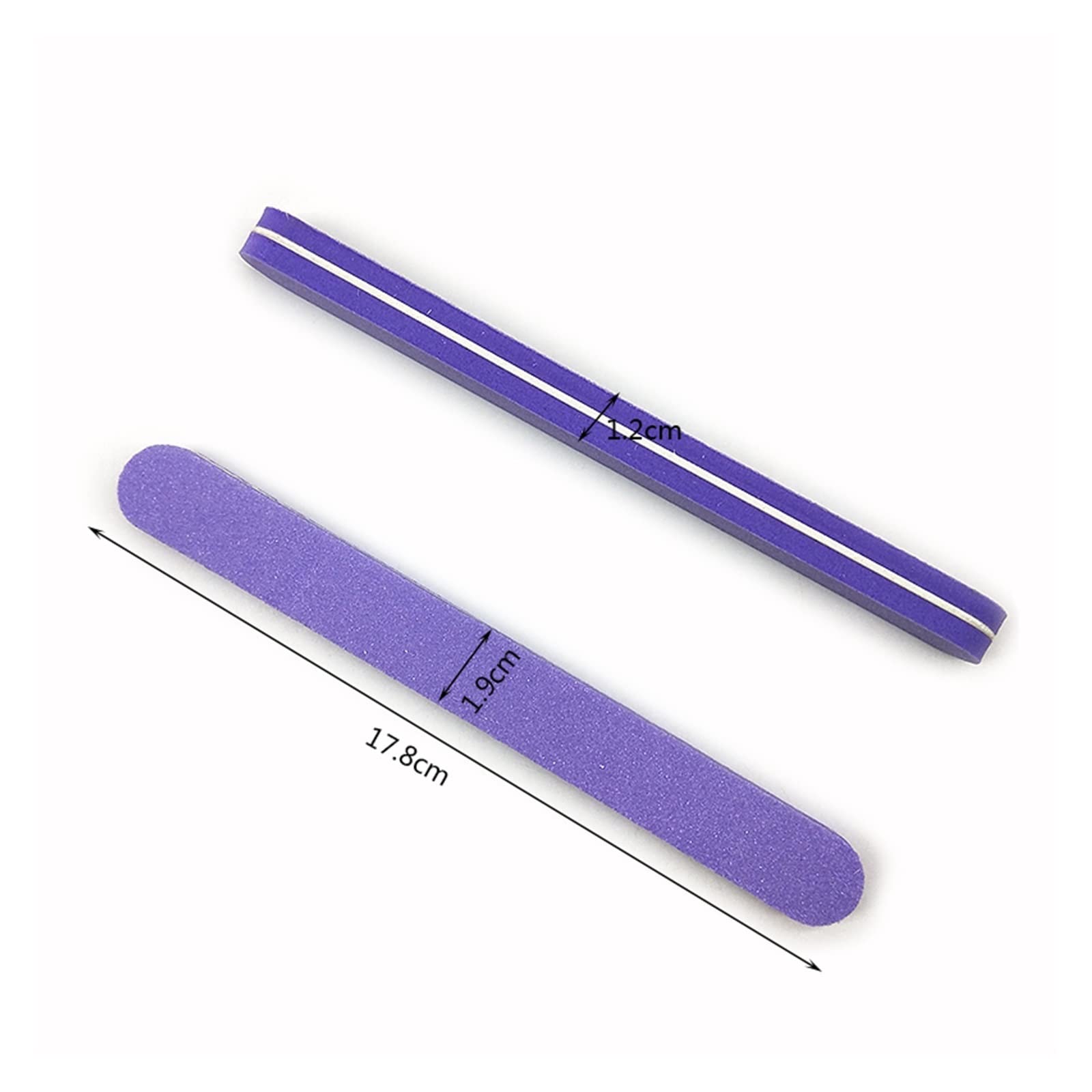 TRUSTTWO 100 unids/Lote, limas pulidoras de uñas, 100/180 Pro Grits, Esponja, Bloque de Papel de Lija, Pulido, manicura, Herramienta de Arte, pedicura The New