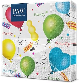 European Colorful Party Lunch Napkins-pack of 20-Case of 12