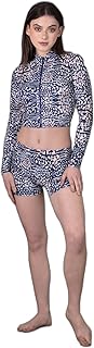 keepfit Women's Leopard Printed 2-Piece Padded Swimset |Swimming Suit for Women-picture-22