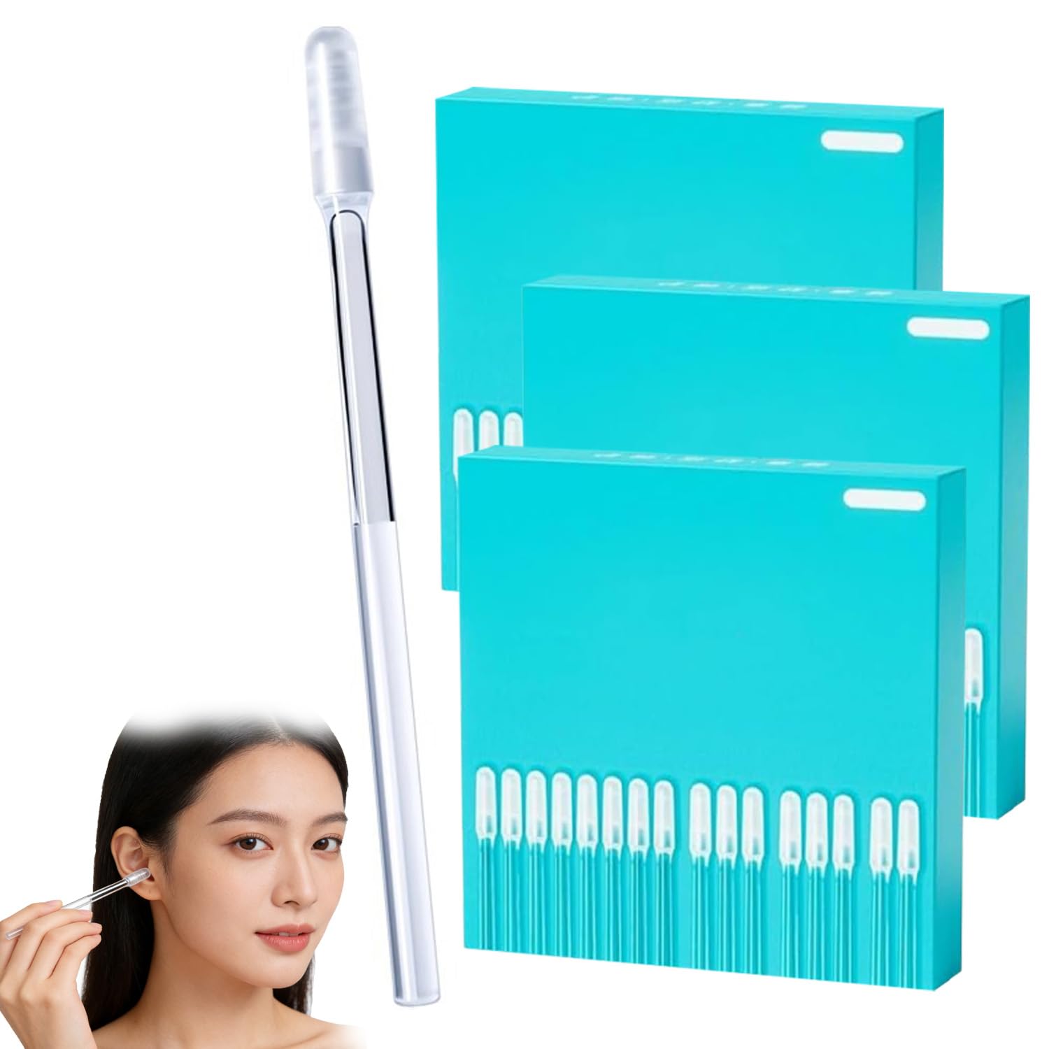Sticky Ear Cleaners for Adults Gentle Ear Cleaning Sticky Stick Sticky Ears Cleaning Stick 24 per Pack Visible