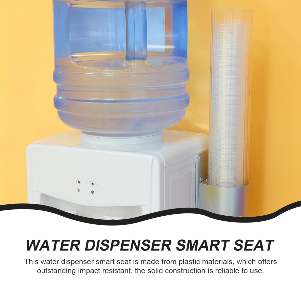 ARTIBETTER Dispensador de agua, dispensador de agua superior, asiento inteligente, dispensador de agua de plástico, soportes para botellas, piezas de repuesto para dispensador de agua de 17 cm