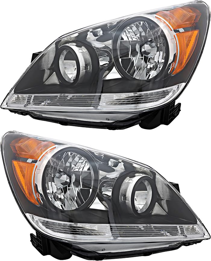 For Honda Odyssey Headlights Lamps Set 2008 2009 2010 Halogen Driver and Passenger Side