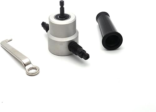 XMHF Multiusos Doble Hoja de Cabezal Metal Nibbler Agujero Taladro Cortador Herramienta de Corte Eléctrico Power Drill Attacht Compatible con