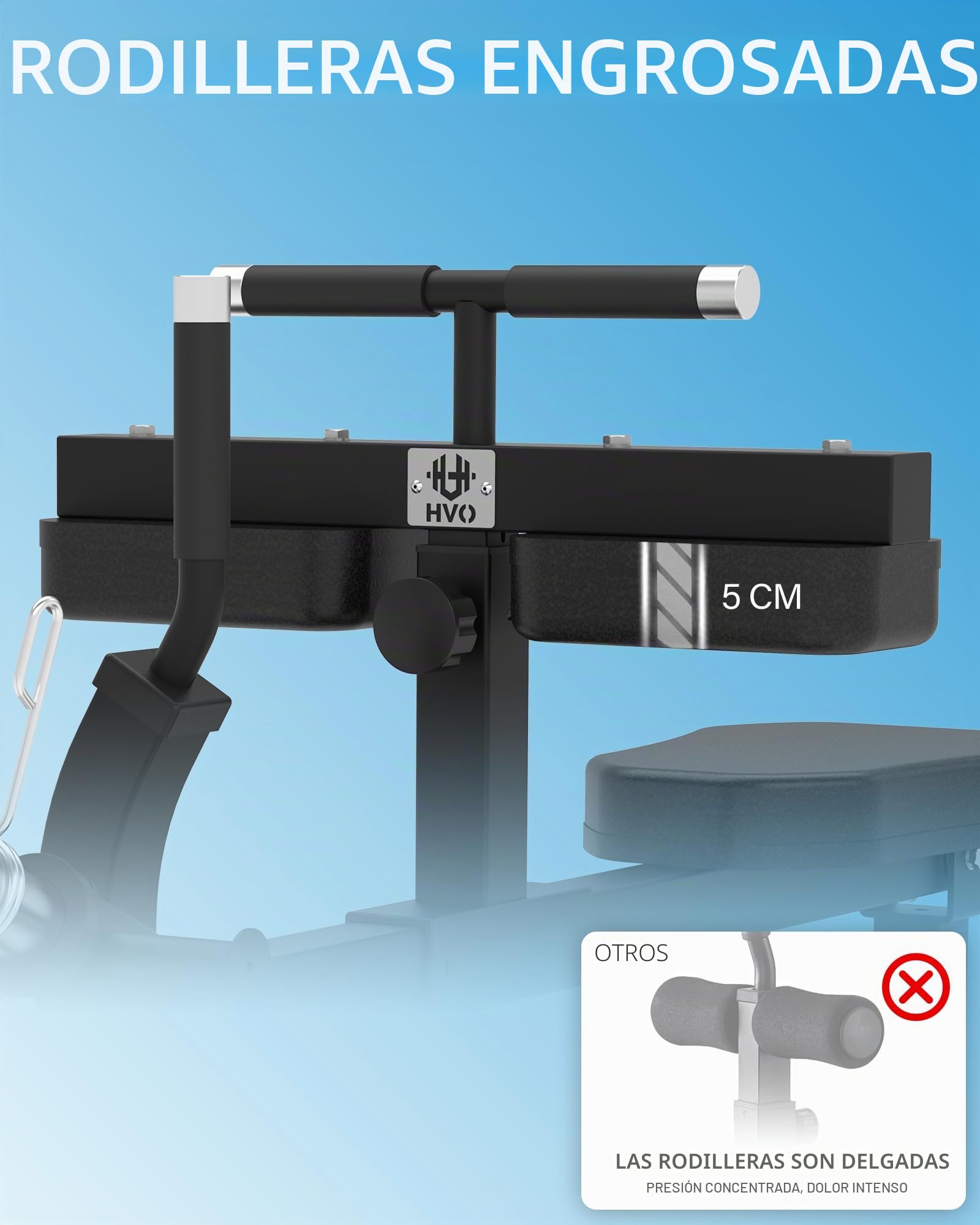 HVO Máquina para pantorrillas sentada: Equipo de Entrenamiento para piernas en casa en posición sentada Seated Calf Raise Machine