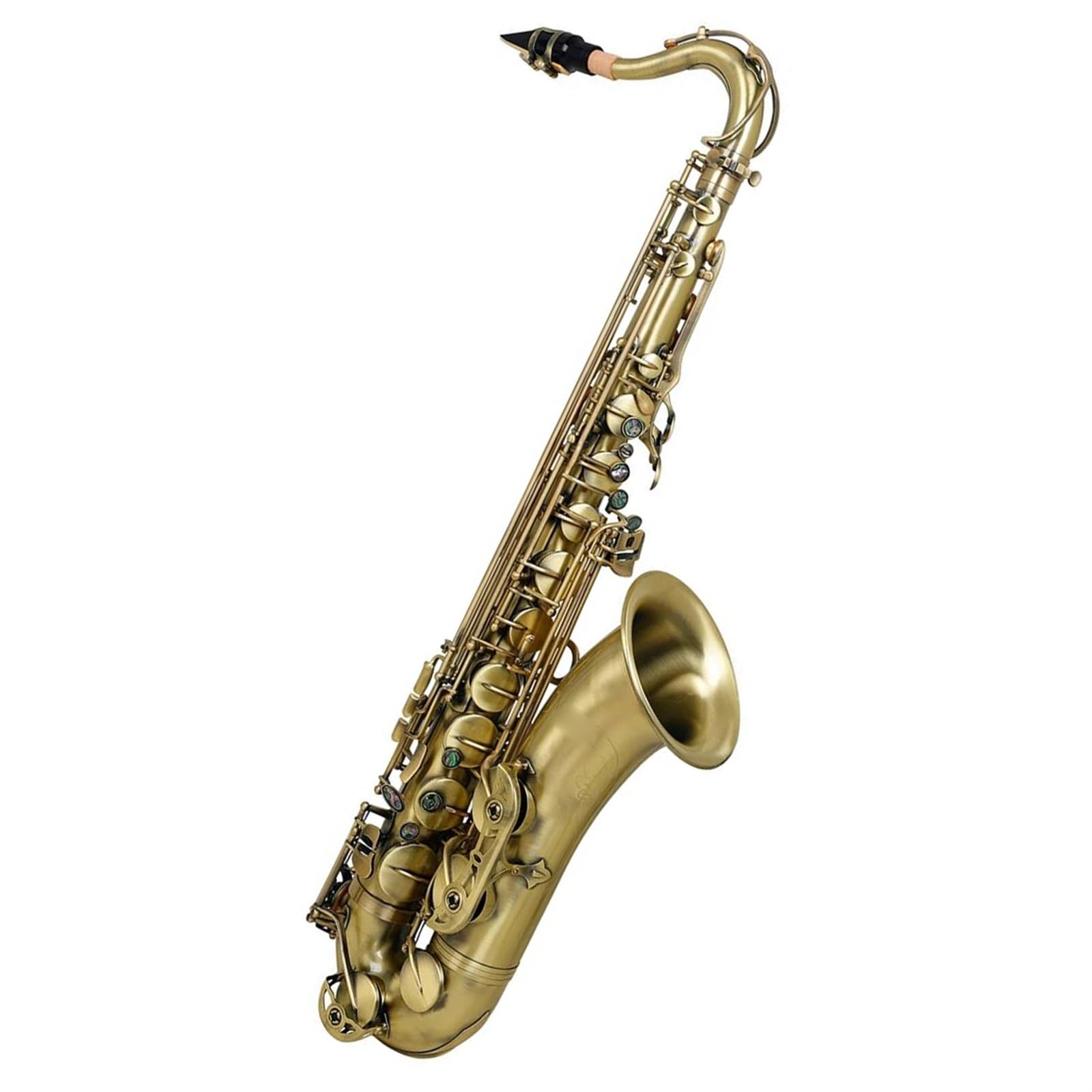 Saxofón Saxofón Tenor Bb, Cuerpo De Tubo De Cobre Rojo, Saxofón Bb De Latón, Viento De Madera Con Accesorios Para Saxofón