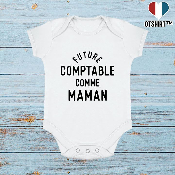 Body bébé Future Comptable comme Maman pour un change facile et rapide - 2