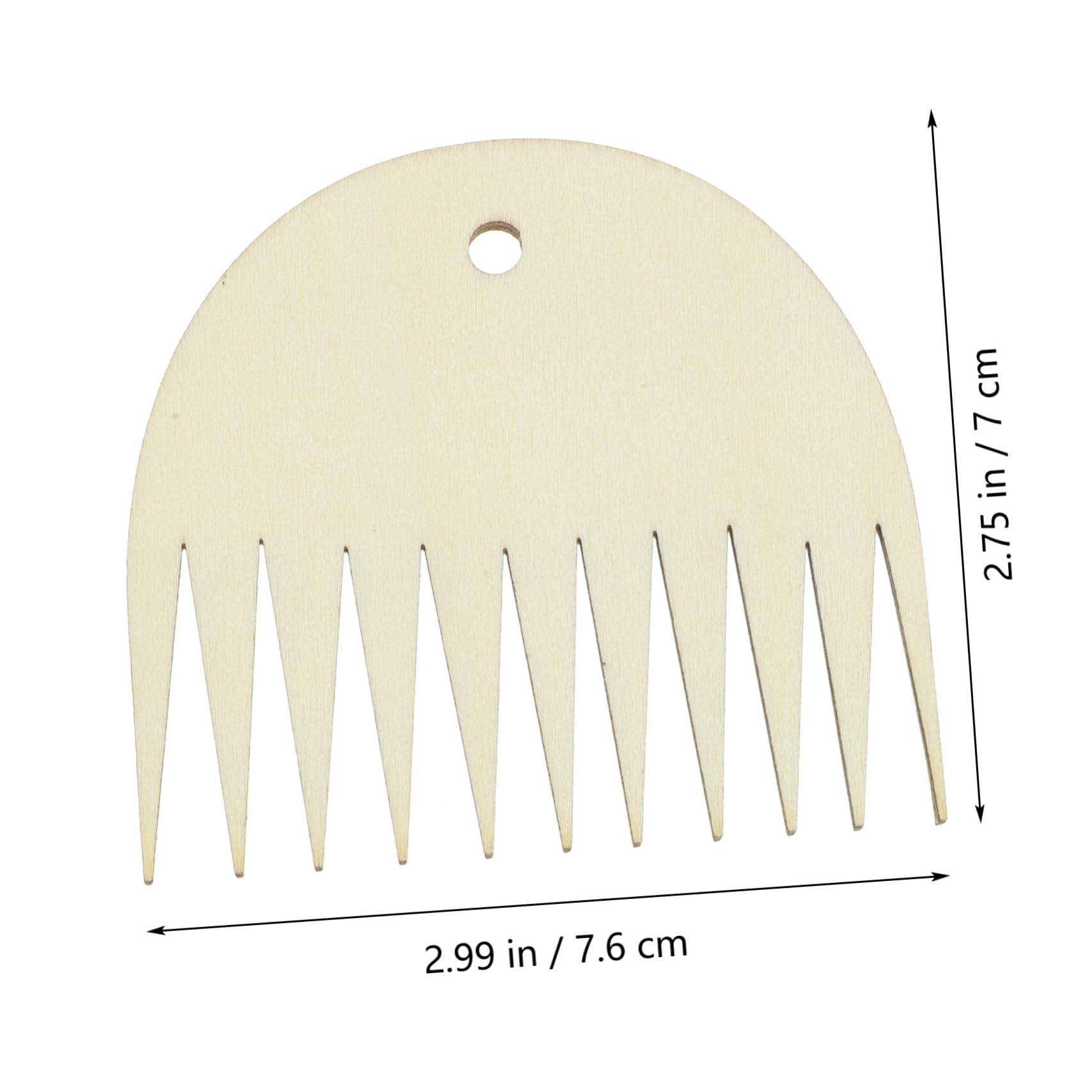 OSALADI Small Wooden Tapestry Weaving Comb Teeth DIY Weaving Accessories for Smooth Yarn Handling Lightweight Design for Easy Grip for Beginners Crafting Unique