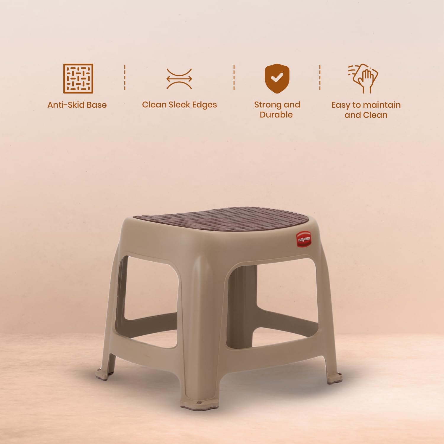 Buy Nayasa Net Patla| Durable Stool for Home Light Weight Stool
