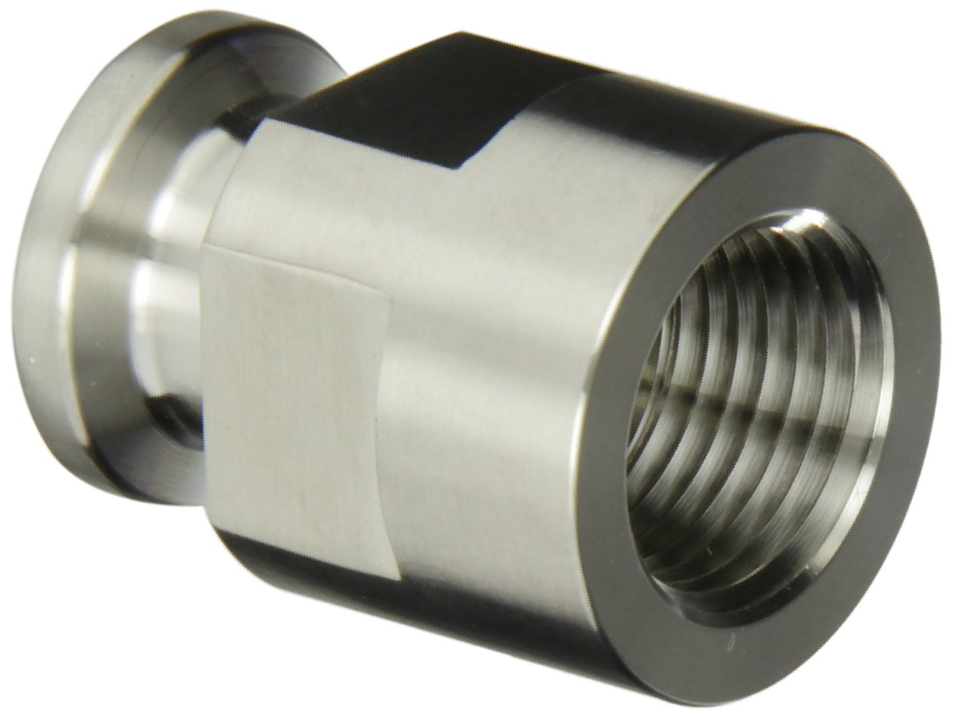 Dixon 22MP-R7550 Stainless Steel 316L Sanitary Fitting, Clamp Adapter, 3/4" Tube OD x 1/2" NPT Female