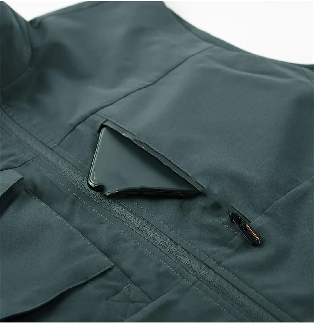 Hgvcfcv Men Outdoor Work Fishing Travel Photo Hiking Vest With Pockets Gym Jogging Running Sport Sleeveless Mesh Waistcoat