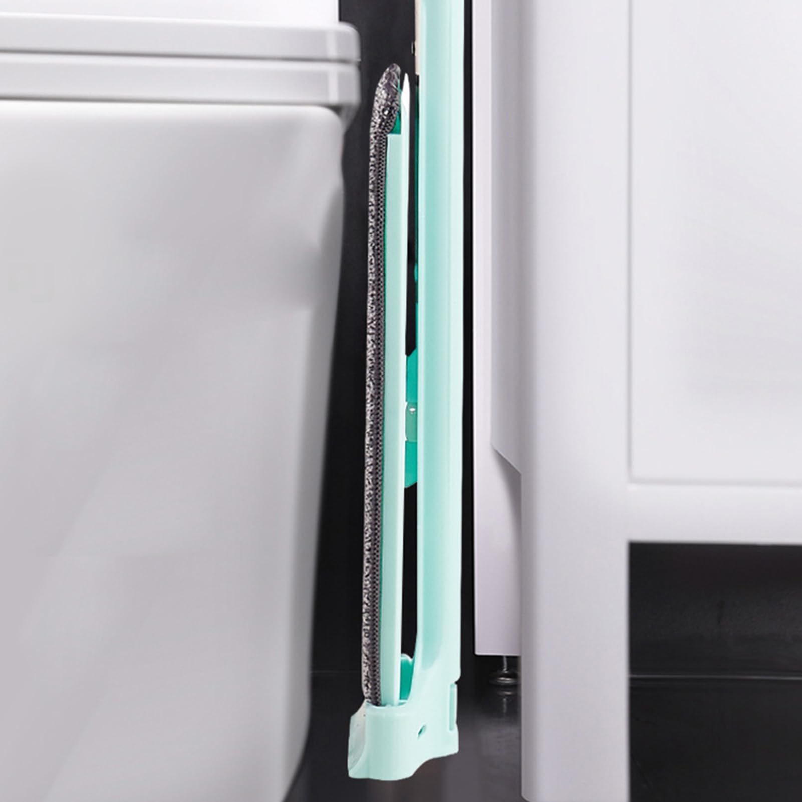 No se Requiere Lavado a Mano con trapeador Plano |Mango Largo Giratorio de 360° |Trapeador de Piso húmedo y seco para el hogar/Dormitorio/Madera Dura |No se dobla, es Resistente y
