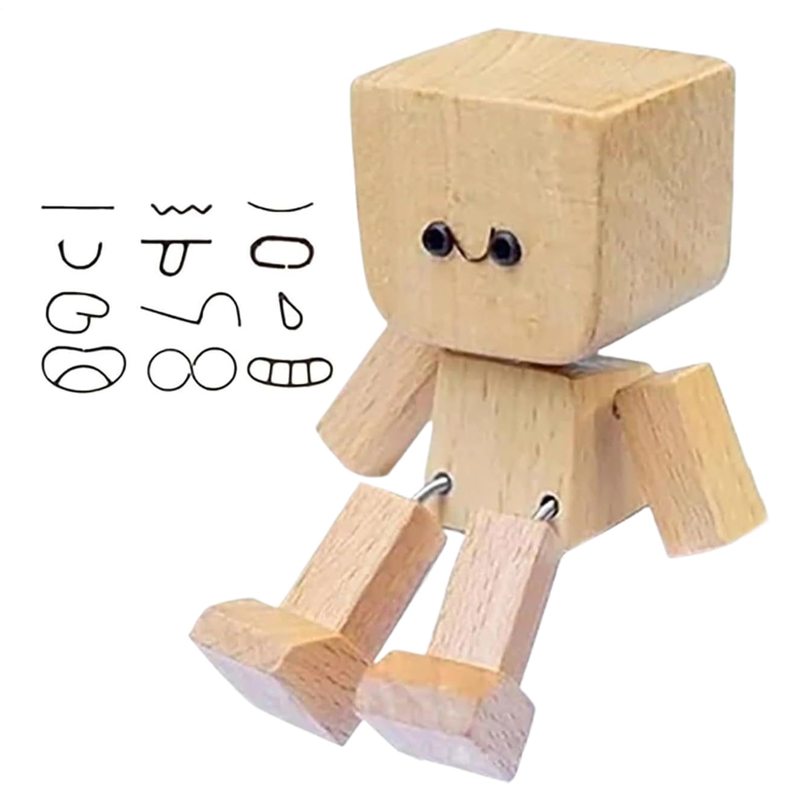 Décoration pour tableau de bord en bois articulé contre le stress