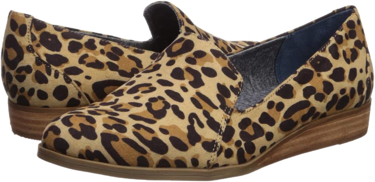Dr. Scholl's Shoes Women's Dawned Loafer 6 Tan/Black Leopard Microfiber