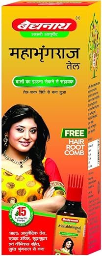 Baidyanath Mahabhringraj Tel I For Hair Growth I Anti Dandruff I 100ml Pack of 2
