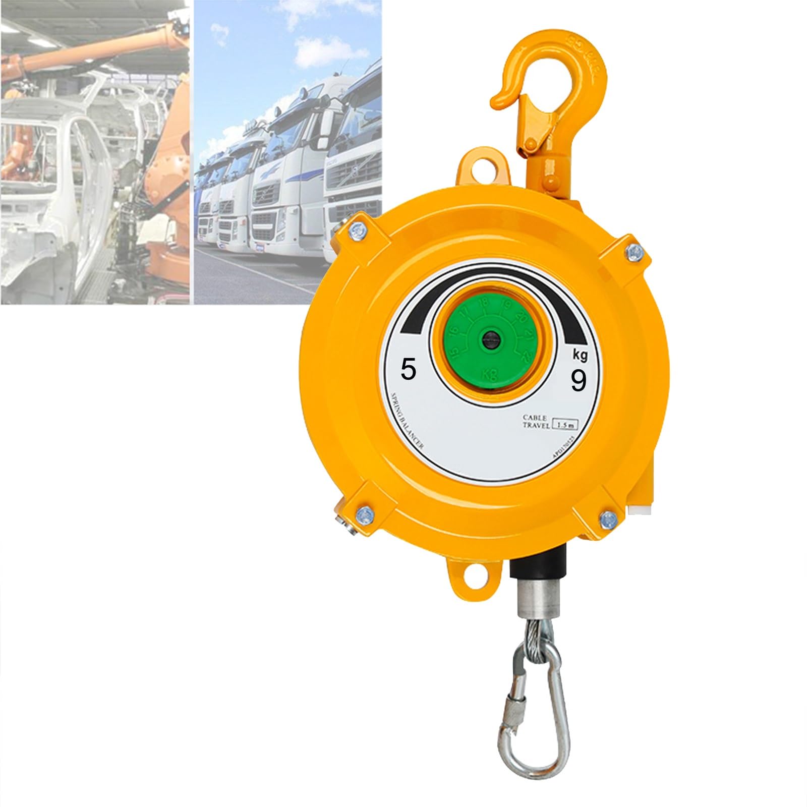 UZAMIRLEX Spring Balancer, Retractable Spring Balancer Multiple Sizes 5-30 kg(5-9kg)