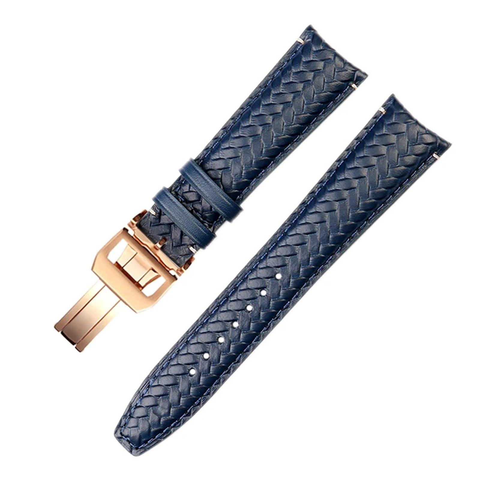 ZUC 22 mm 20 mm pasek do zegarka z prawdziwej skóry pasujący do IWC IW503312 IW500713 IW344205 niebieski pasek do zegarka ze skóry bydlęcej męski pasek do zegarka