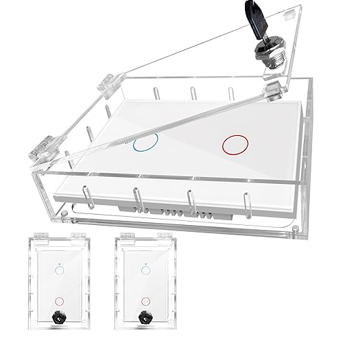 Miniatura 8 de Funda para interruptores, fundas de salida de luz a prueba de bebés, protector de placa de interruptor de seguridad para niños, caja de enchufe de