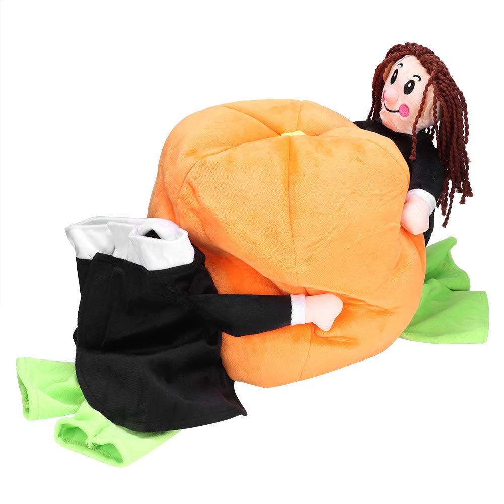 Bawełniany zabawny kostium 3D dyni dla zwierzaka dla psa kota impreza z okazji Halloween Cosplay (XXL)