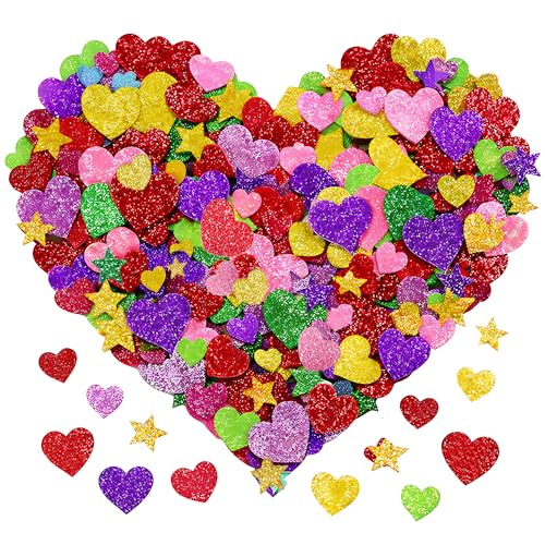 OHOME Valentines Party Favors - 280 PCS Valentines Stickers-Valentine‘s Day Gifts for Kids | Foam Heart Stickers for School Classroom,Valentine's...