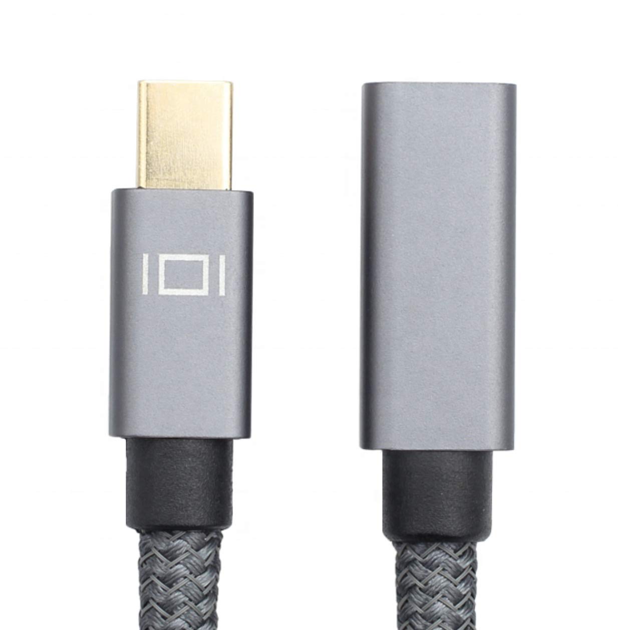 Câble D'Extension Mini DisplayPort 1 Mètre INNOV8 - Mâle Vers Femelle, 4K 60Hz, Alliage Aluminium