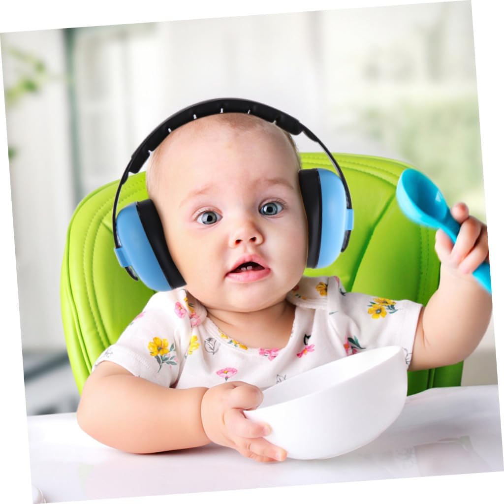 Noise Cancelling Earmuffs Newborn Hearing Protector Adjustable Comfortable Noise Blocking Ear Protection for Sleep and Study Random Color Random Color