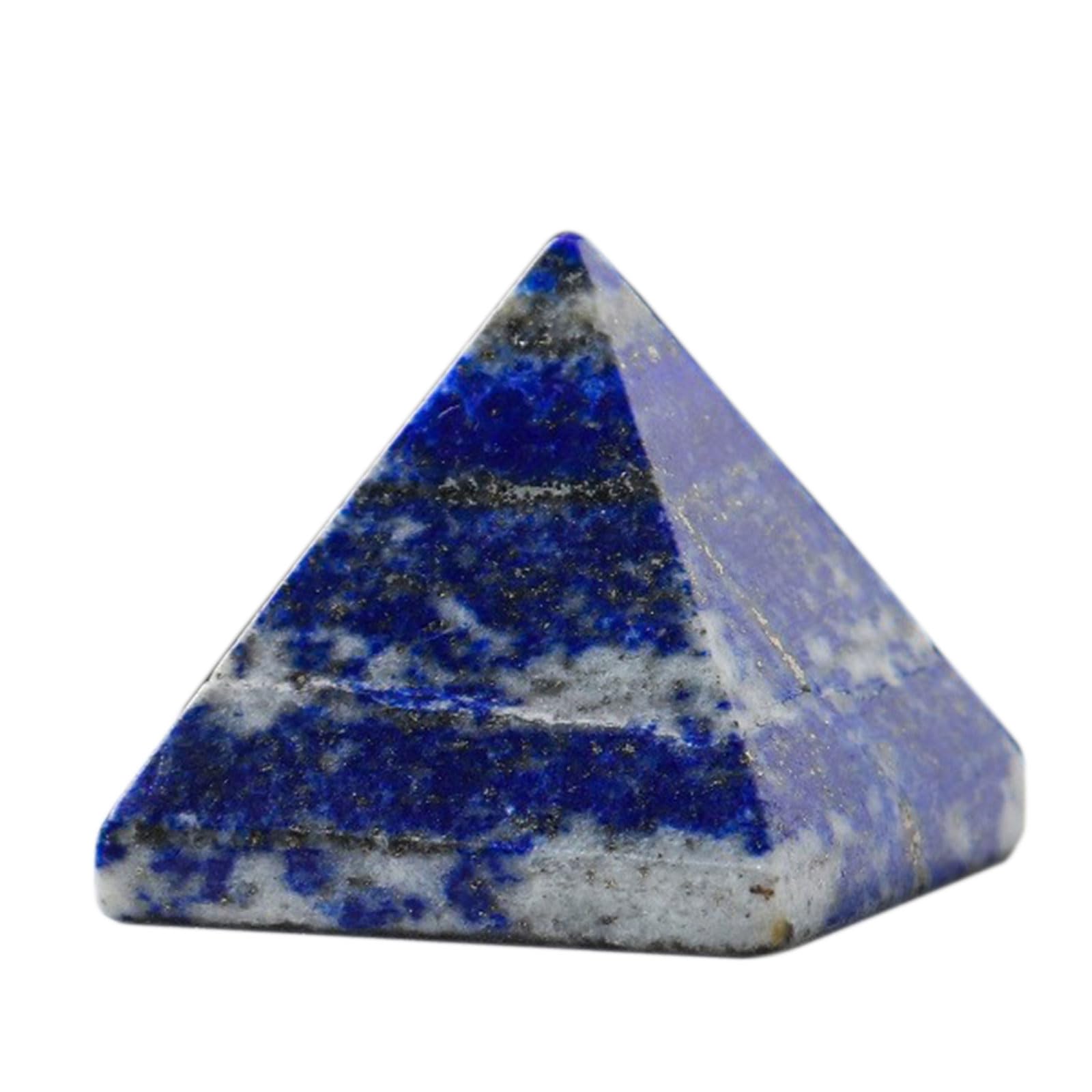 Piramide di Cristallo curativo 1,2 Pollici Statuetta in Pietra metafisica per la Meditazione Reiki Chakra Bilanciamento della griglia di Cristallo,Lapis Lazuli