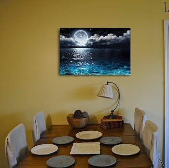 Amazon.co.jp: Potooart 海の写真 海の景色 ポスター キャンバス
