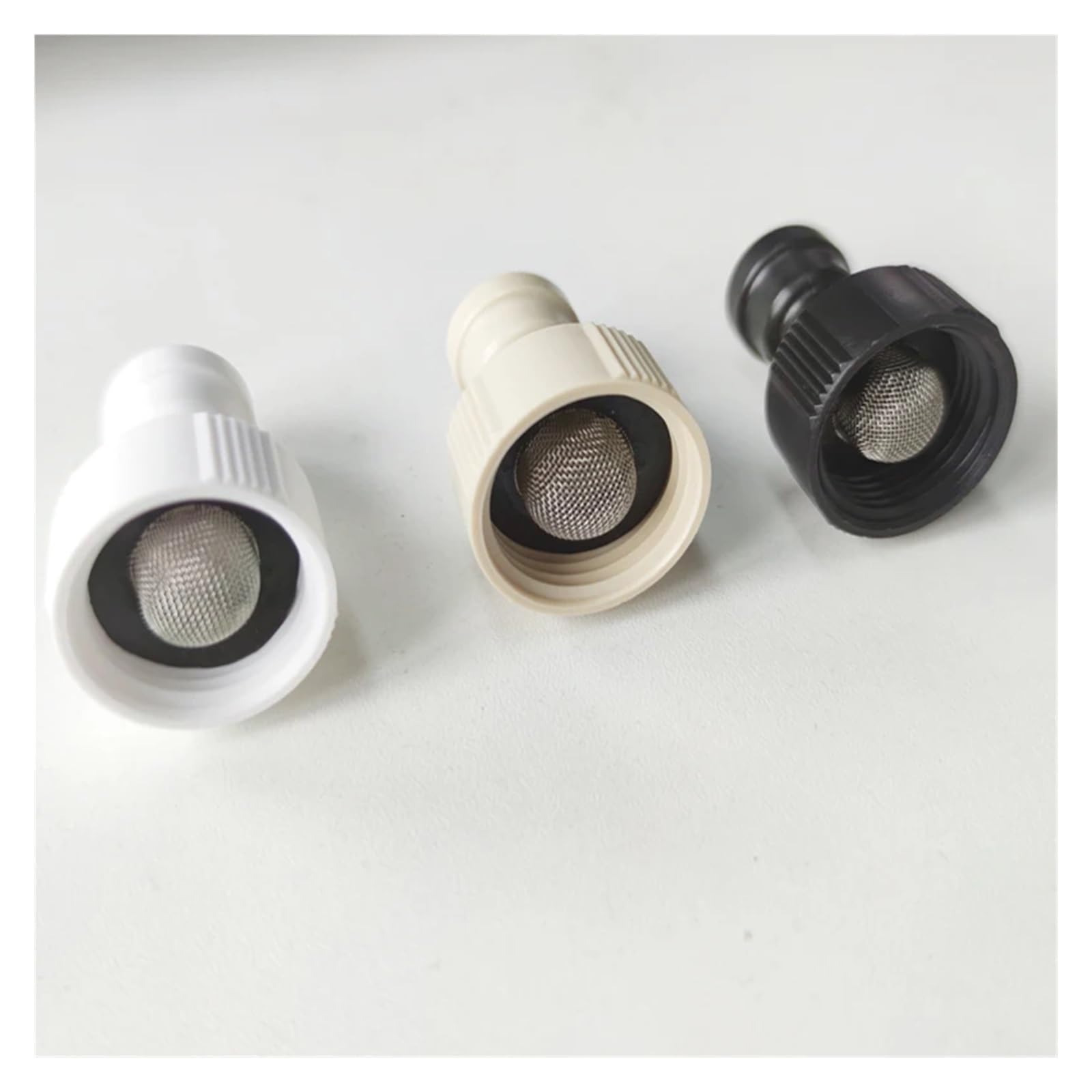 10 pz 1/4 "a 3/4" Filettatura Femmina Connettore Rapido Bianco Nero Opzionale Sistema di Nebulizzazione di Irrigazione 1/4 "Spingendo Rapidamente Slip Lock Accoppiamento(Svart)