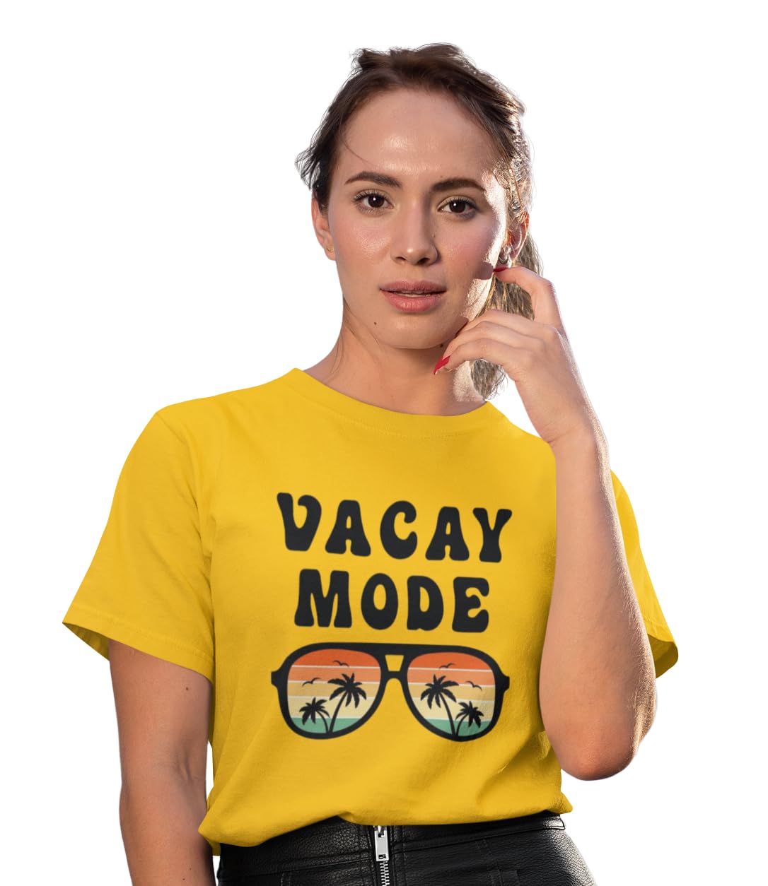 Vacay Mode T-Shirt for Men & Women | Unisex Beach Holiday Tee | Vacation Outfit | Cotton Travel T-Shirt | Cool Resort Wear | Relax Mode Graphic Tee-picture-49