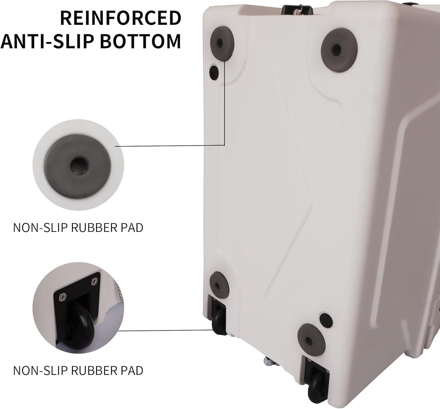 Rugged Outdoor Cooler with 3" Foam Insulation - Portable Ice Retention for Camping, Boating & Tailgating