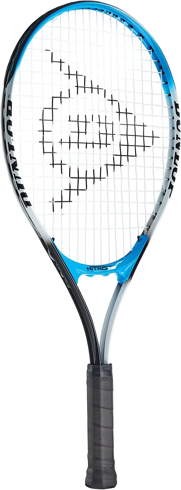 Dunlop Sports Nitro Junior Tennis Racket, 23" Length, White/Blue/Black