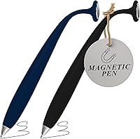 Vista 12 de Wellspring Wiggle Bolígrafos de escritura – Bolígrafo magnético con imán integrado para notas y listas de nevera – Bolígrafos recargables