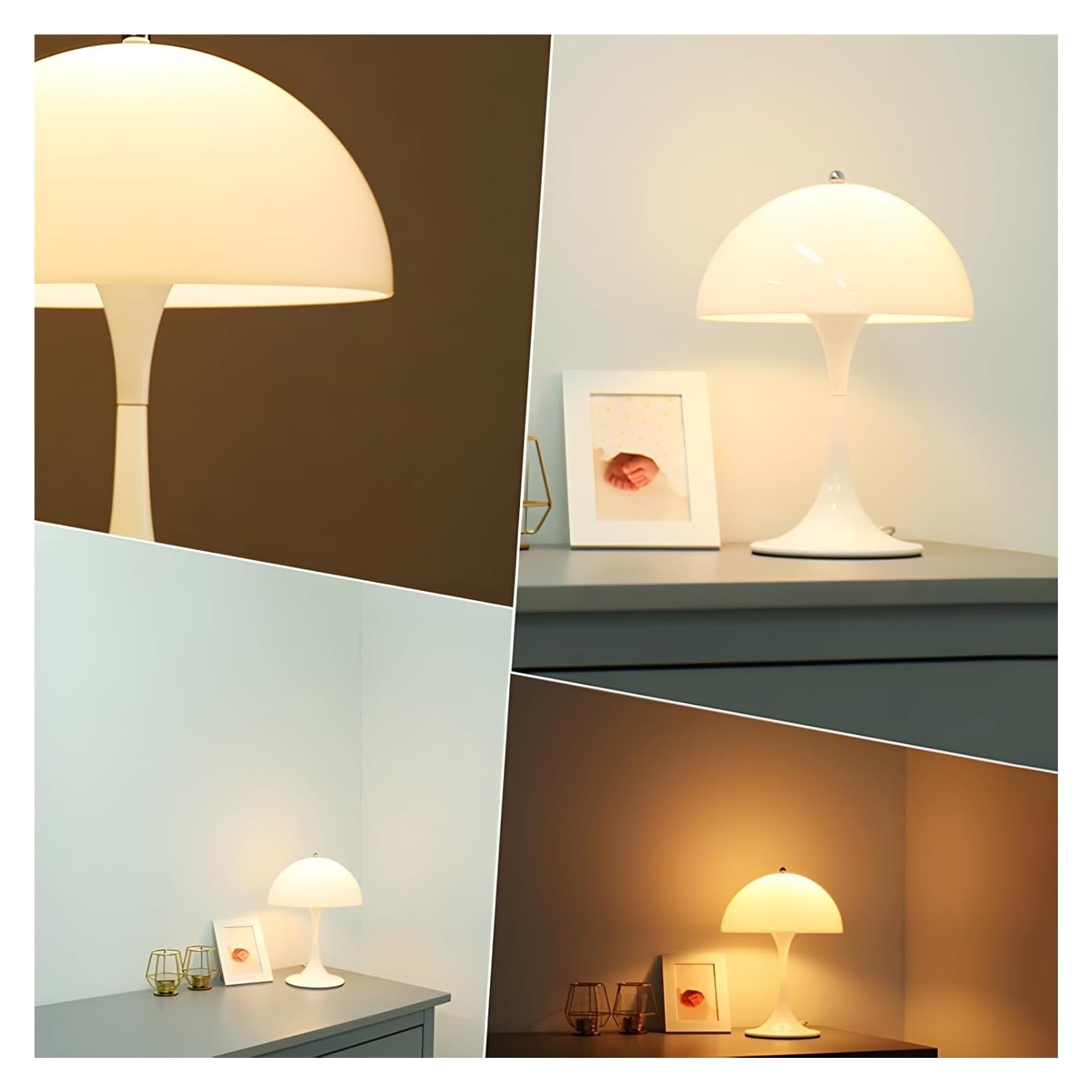 Lampada da tavolo a LED ricaricabile con controllo touch, 3 livelli di luminosità, design retrò, wireless e portatile, per comodino e soggiorno