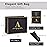 momoake Alphabet Birthday Gift Bag with Card and Tissue Paper for Men Women, 13 Large Black Gold Personalized Bridal Party Gift Paper Bag for Gifts Wrapping - (Letter A)