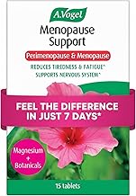 A.Vogel Menopause Support - Feel The Difference in just 7 Days with Magnesium & Soy Isoflavones to Reduce Tiredness, Fatigue & Support Nervous System from Perimenopause to Postmenopause, 15 Tablets