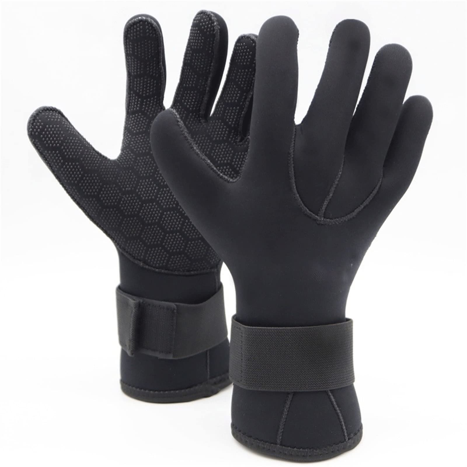 YESKIT Swimming Tools, Gloves Wear-Resistant Scuba Dive Equip Winter Hour Elastic Glove (Size : Large)