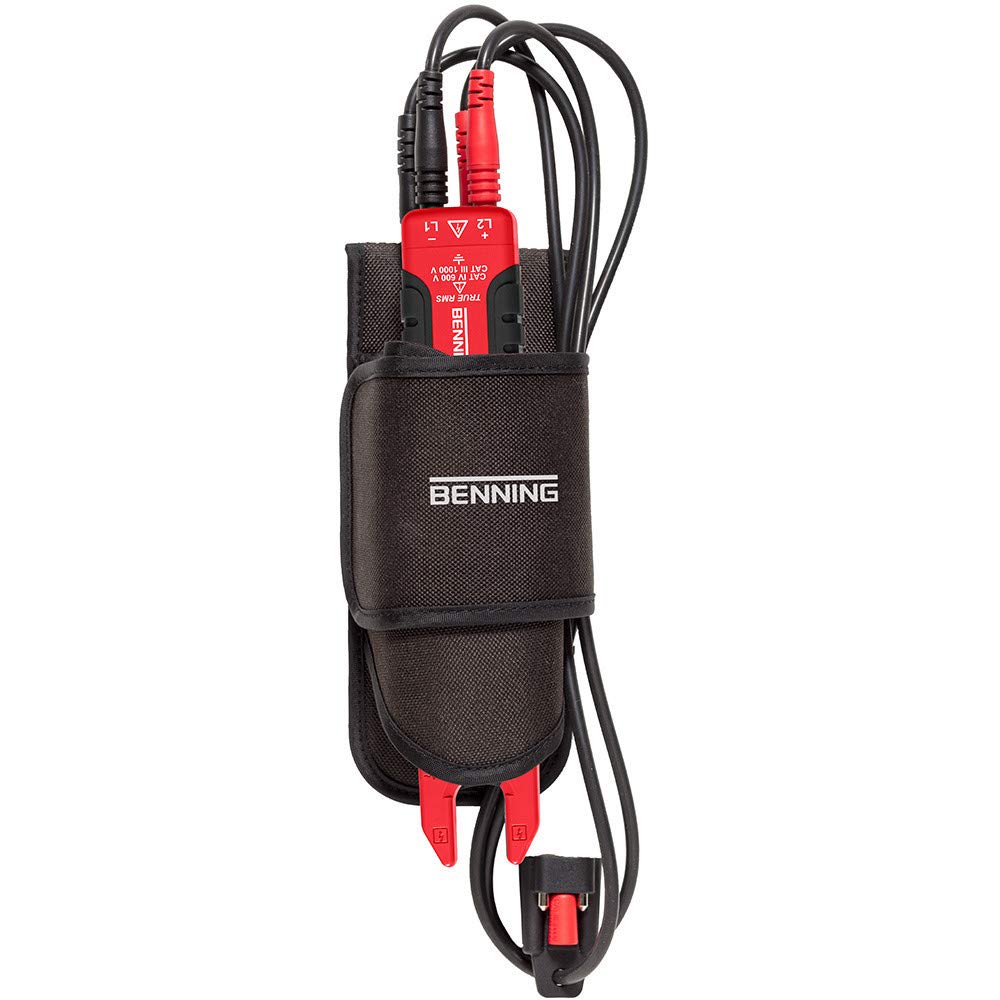 Benning CM 1-4 True RMS-Multimeter mit offener Stromzange (Anzeige digital, 4-stellige LCD-Anzeige, Strommessbereich/AC 0,1 A - 200 A, Wechselstrom) 44686