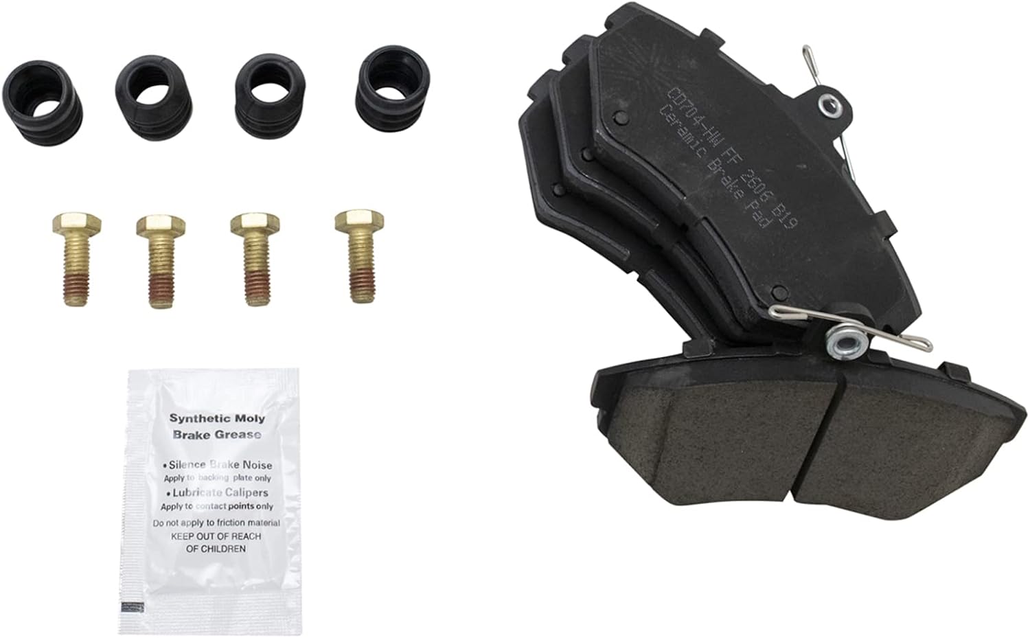 TRQ Front Performance Brake Pad & Rotor Kit Brake Chemical Kit Brake Pads Brake Rotors Set Ceramic Premium G-Coated Compatible with 1997-2002 Volkswagen Cabrio 1996-1999 Golf Jetta 1996-1997 Passat