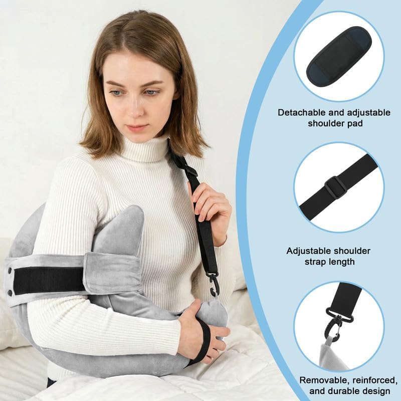 Shoulder Surgery Pillow for Rotator Cuff Pain Impingement Replacement Recovery Aids Side Sleepers Body Post Arm Torn Injury Support Relief Supplies Broken Collarbone Neck Rehab Must Haves