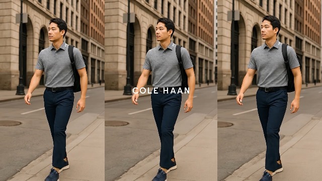 Camiseta Polo Cole Haan Founders para Hombre - Tejido Mezclado Ligero, Transpirable con Tecnología Coolcore y Acabado Jaspeado miniatura 7