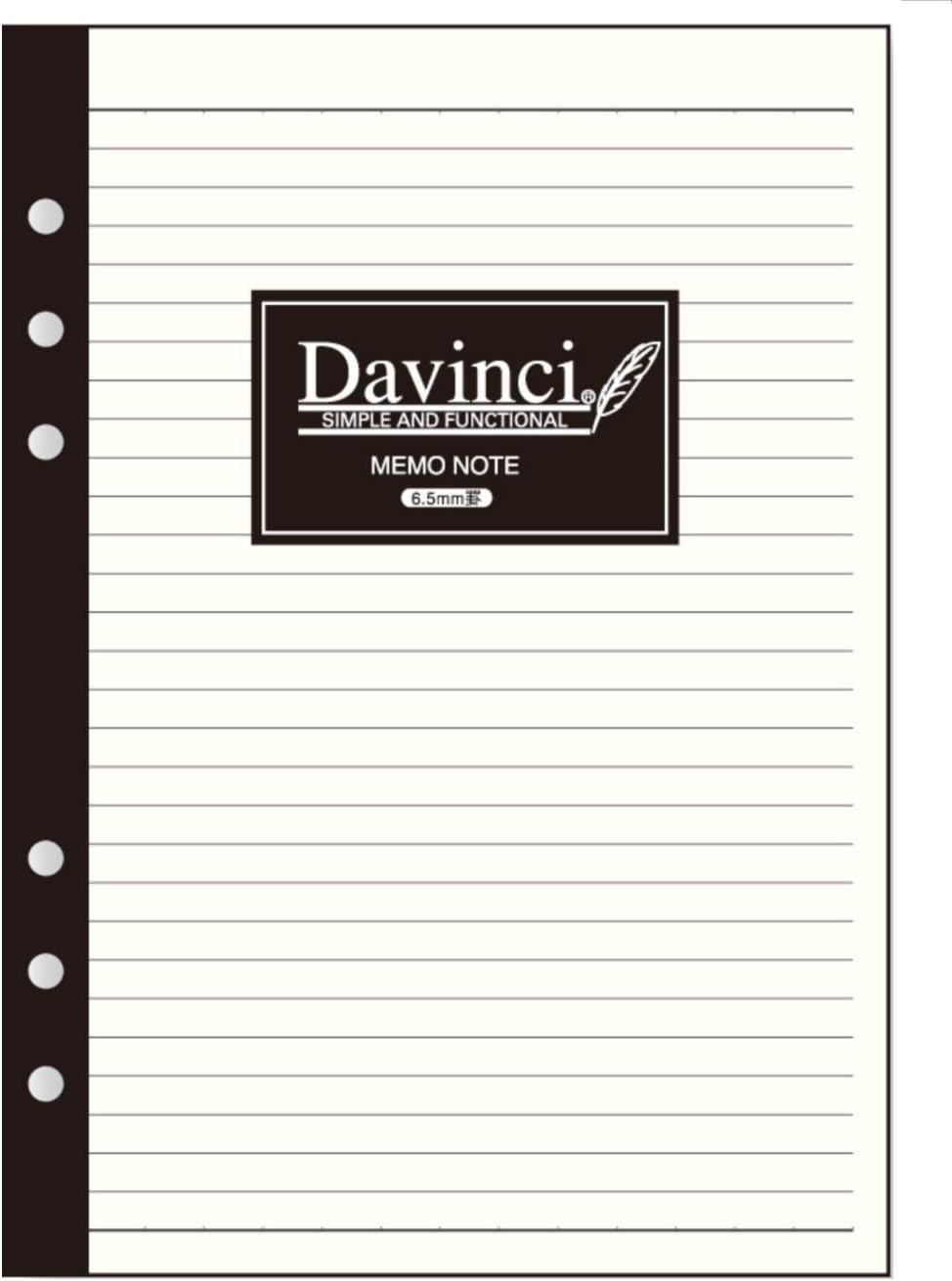 Raymay Fujii DaVinci Refill Value Notebook, Plain, Cream A5 DAR457L