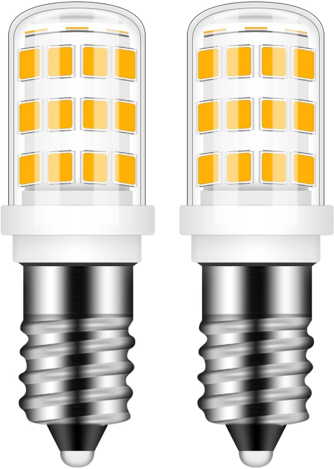 E12 LED Bulb 40w Replacement LED Candelabra Bulbs C7,Type B Candelabra Base 3000K Warm White, E12 4W LED Light Bulbs for Ceiling Fan Pendant Lighting Salt Lamp,Non-Dimmable,2 Pack