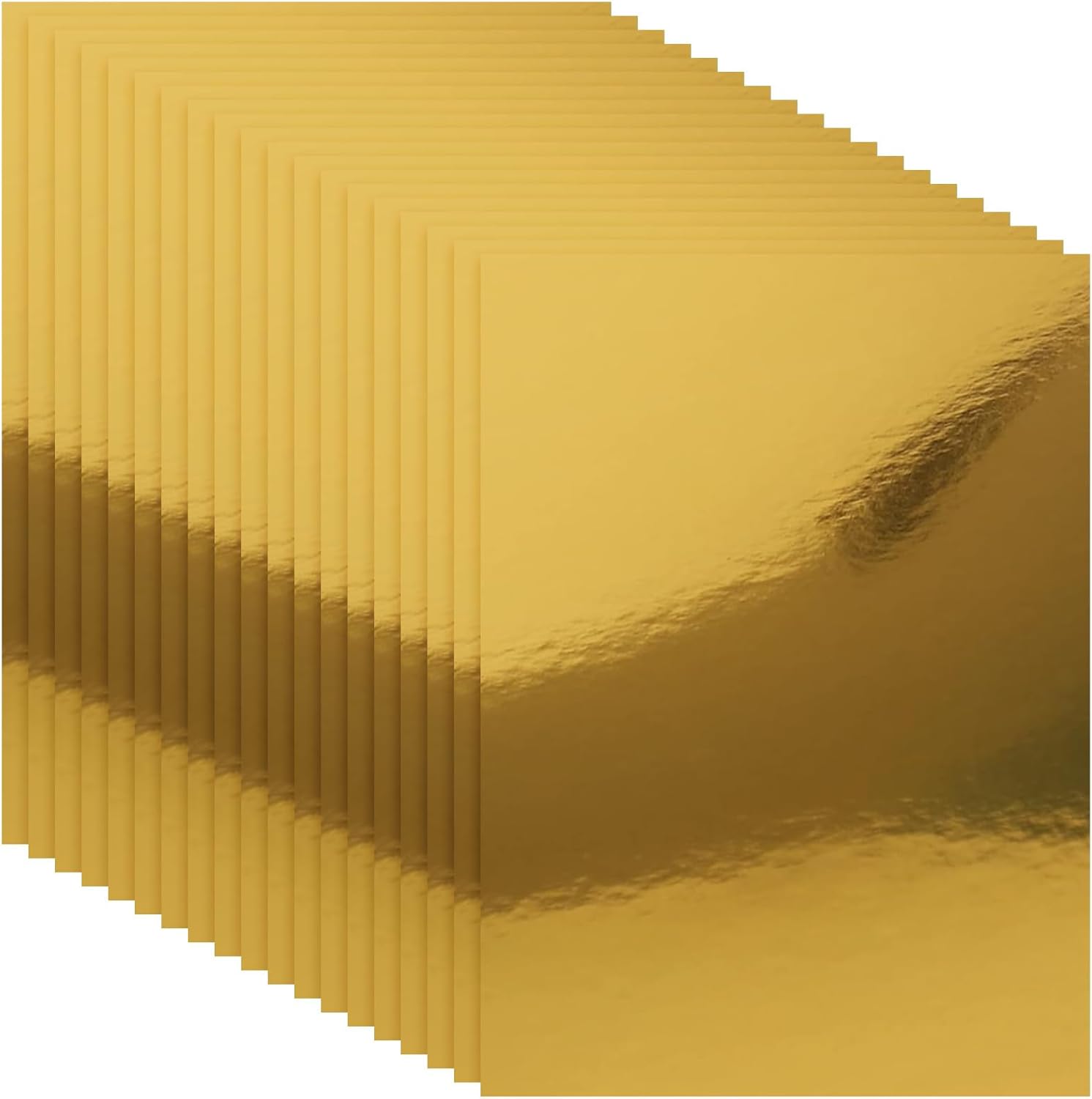 100PCS Gold Cardstock Paper 8.5 x 11 Gold Glitter Cardstock Metallic