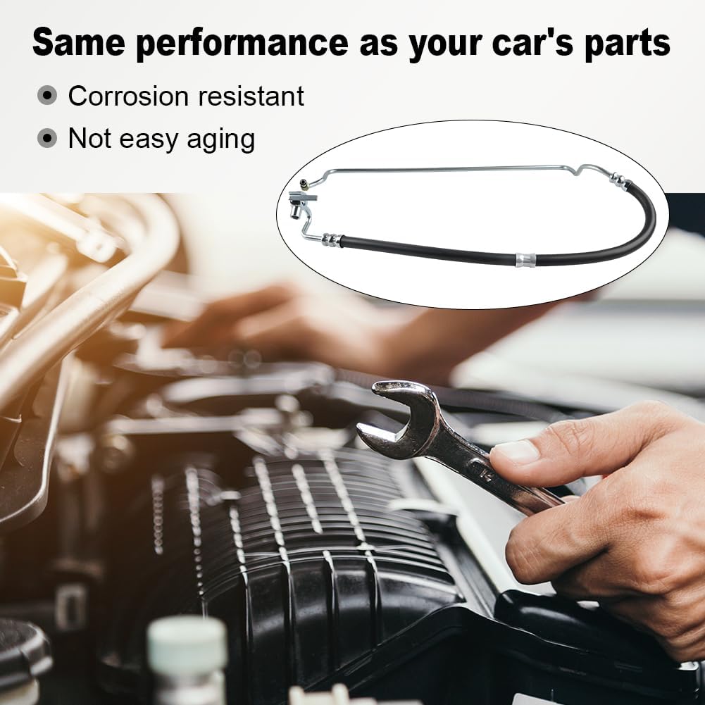 Power Steering Pressure Hose Compatible with Toyota Tundra V8 4.7L 2000 2001 2002 2003 2004 2005 2006, Toyota Sequoia V8 4.7L 2001 to 2007, Replacement for 444100C030, 444100C070, 3402304